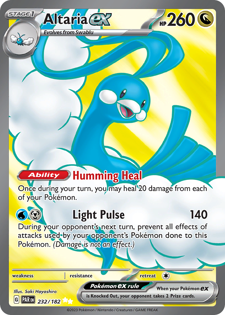 Altaria ex – Paradox Rift 232/182 Pokémon card