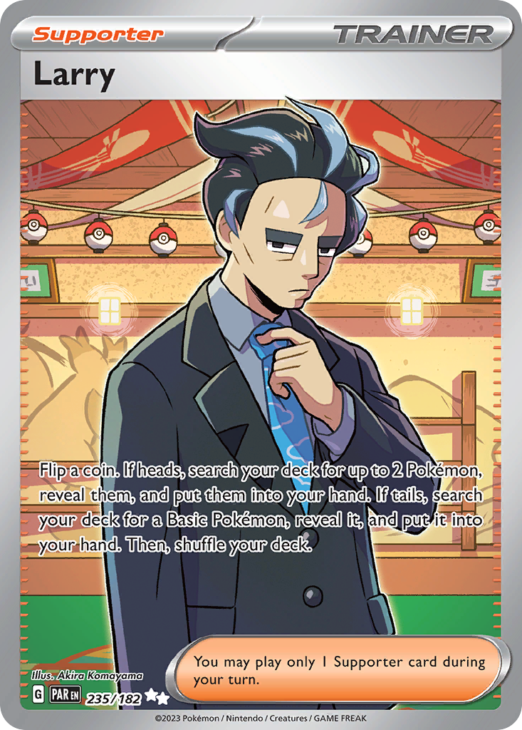 Larry – Paradox Rift 235/182 Pokémon card