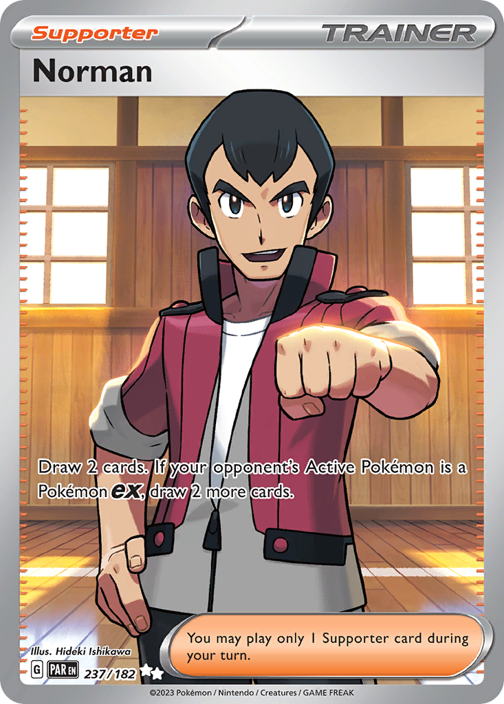 Norman – Paradox Rift 237/182 Pokémon card