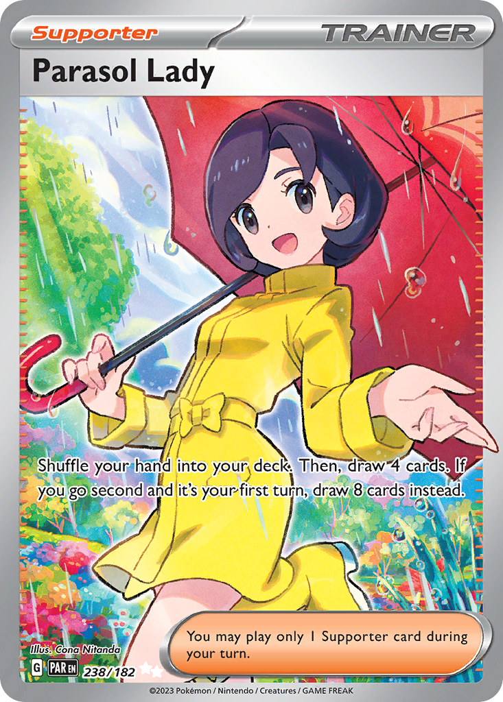 Parasol Lady – Paradox Rift 238/182 Pokémon card