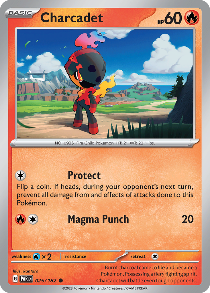 Charcadet – Paradox Rift 025/182 Pokémon card