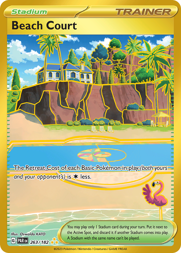 Beach Court – Paradox Rift 263/182 Pokémon card