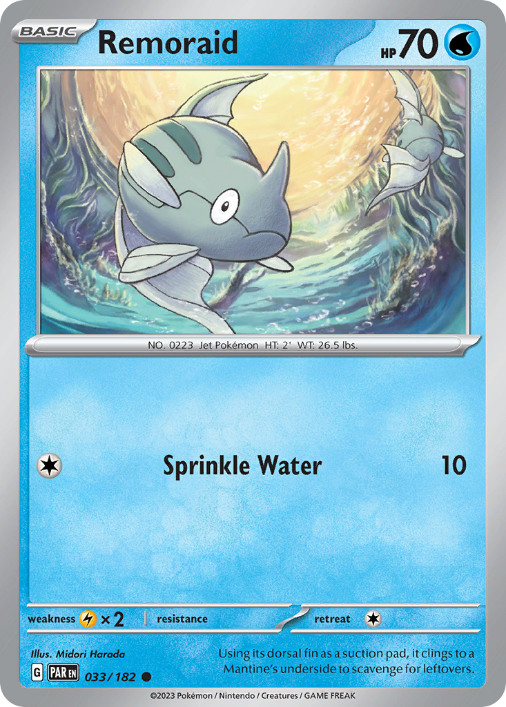 Remoraid – Paradox Rift 033/182 Pokémon card