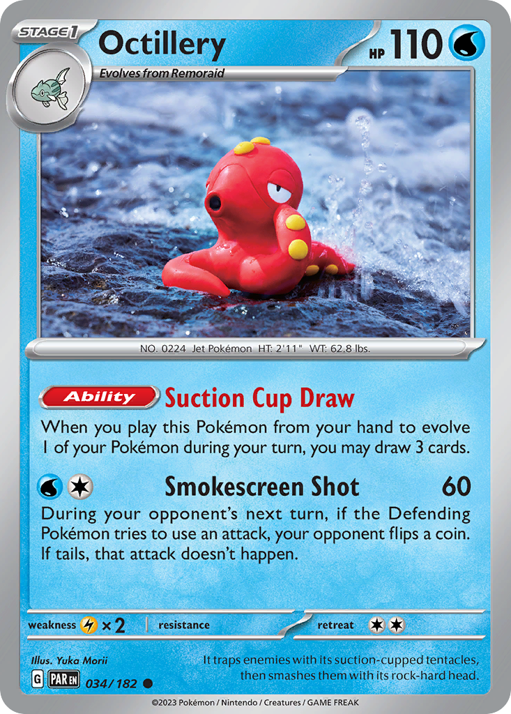 Octillery – Paradox Rift 034/182 Pokémon card