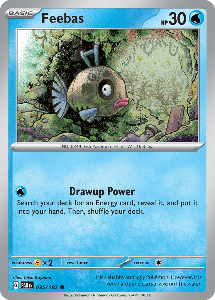 Feebas – Paradox Rift 035/182 Pokémon card