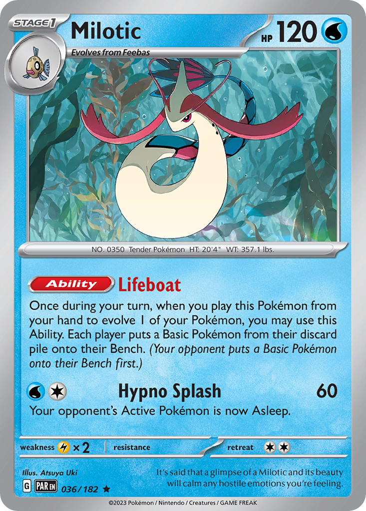 Milotic – Paradox Rift 036/182 Pokémon card
