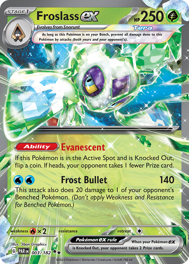 Froslass ex – Paradox Rift 003/182 Pokémon card