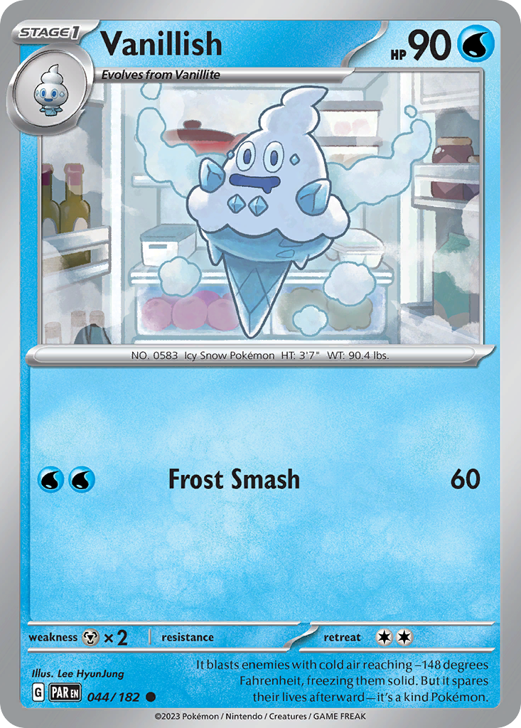 Vanillish – Paradox Rift 044/182 Pokémon card
