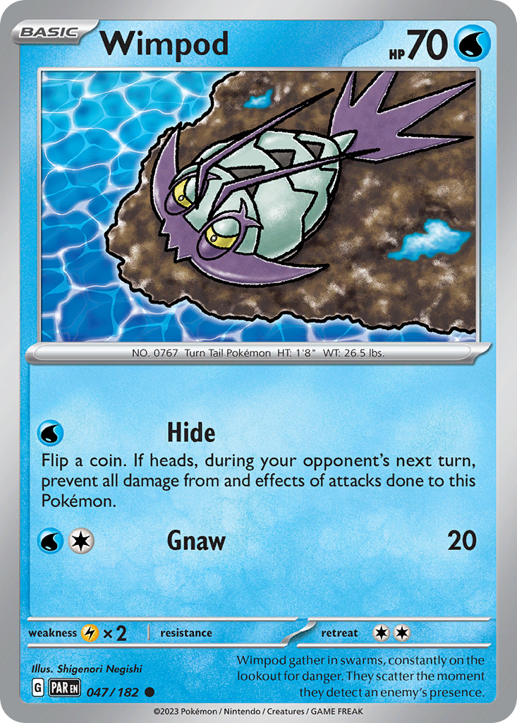 Wimpod – Paradox Rift 047/182 Pokémon card