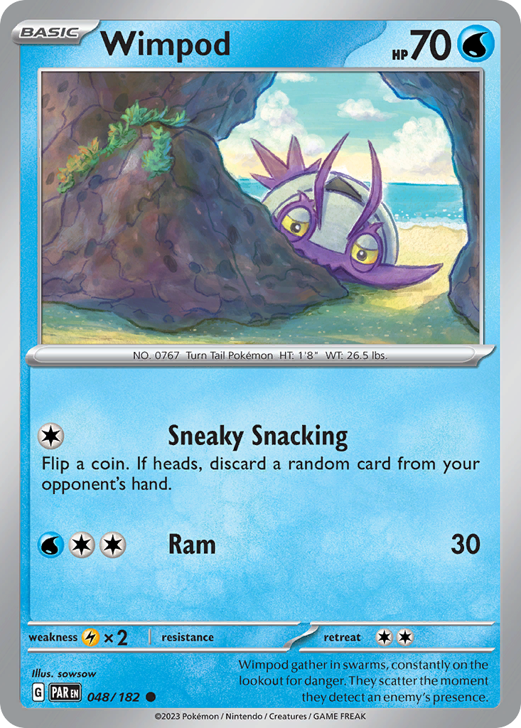 Wimpod – Paradox Rift 048/182 Pokémon card