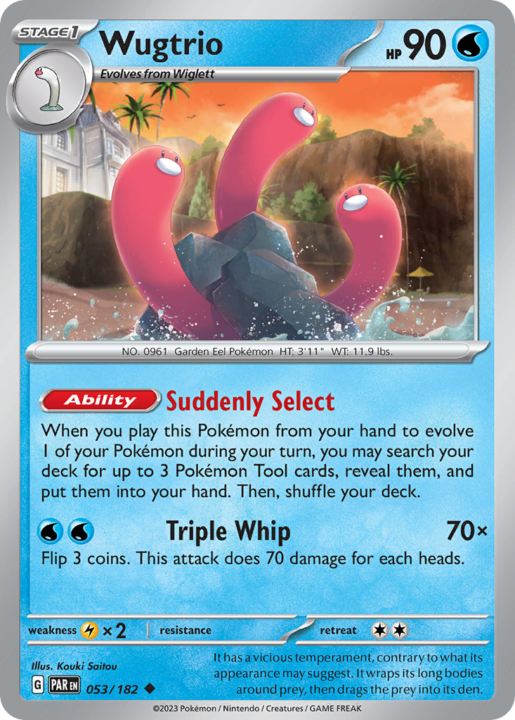 Wugtrio – Paradox Rift 053/182 Pokémon card