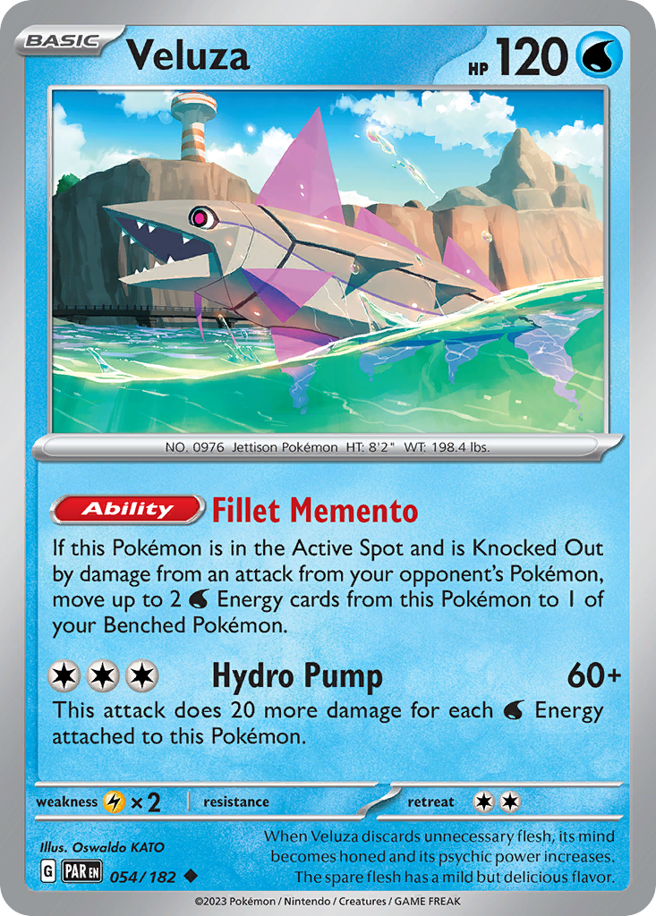 Veluza – Paradox Rift 054/182 Pokémon card