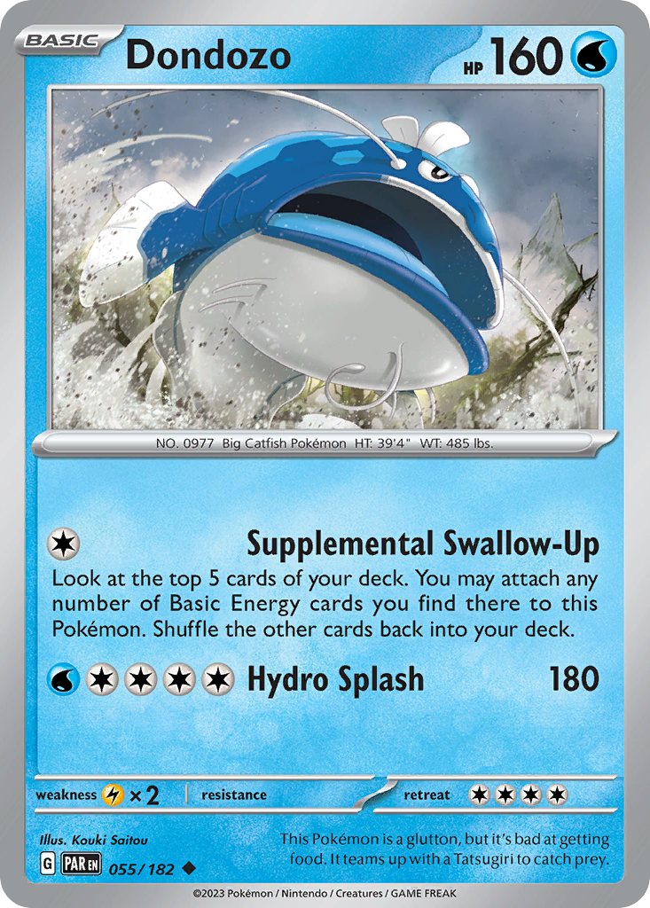 Dondozo – Paradox Rift 055/182 Pokémon card