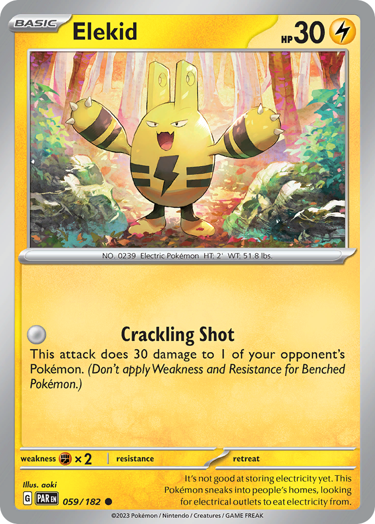 Elekid – Paradox Rift 059/182 Pokémon card