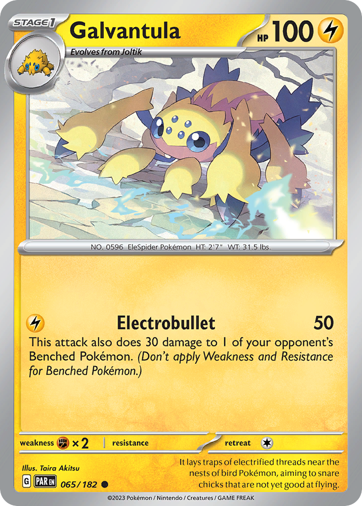 Galvantula – Paradox Rift 065/182 Pokémon card
