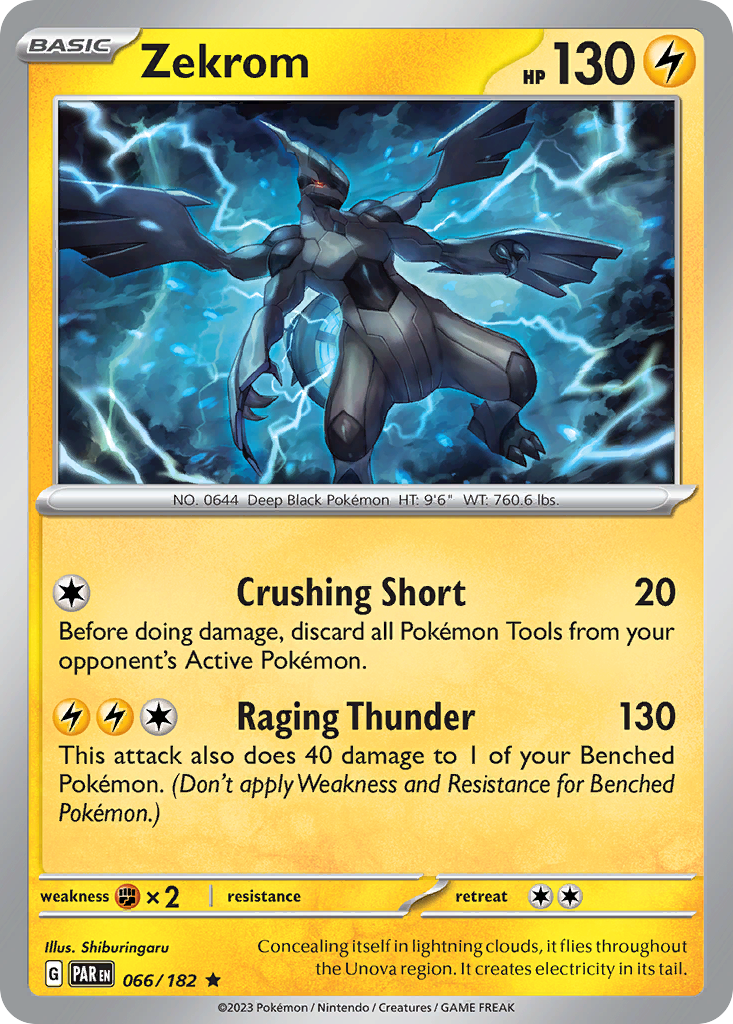 Zekrom – Paradox Rift 066/182 Pokémon card