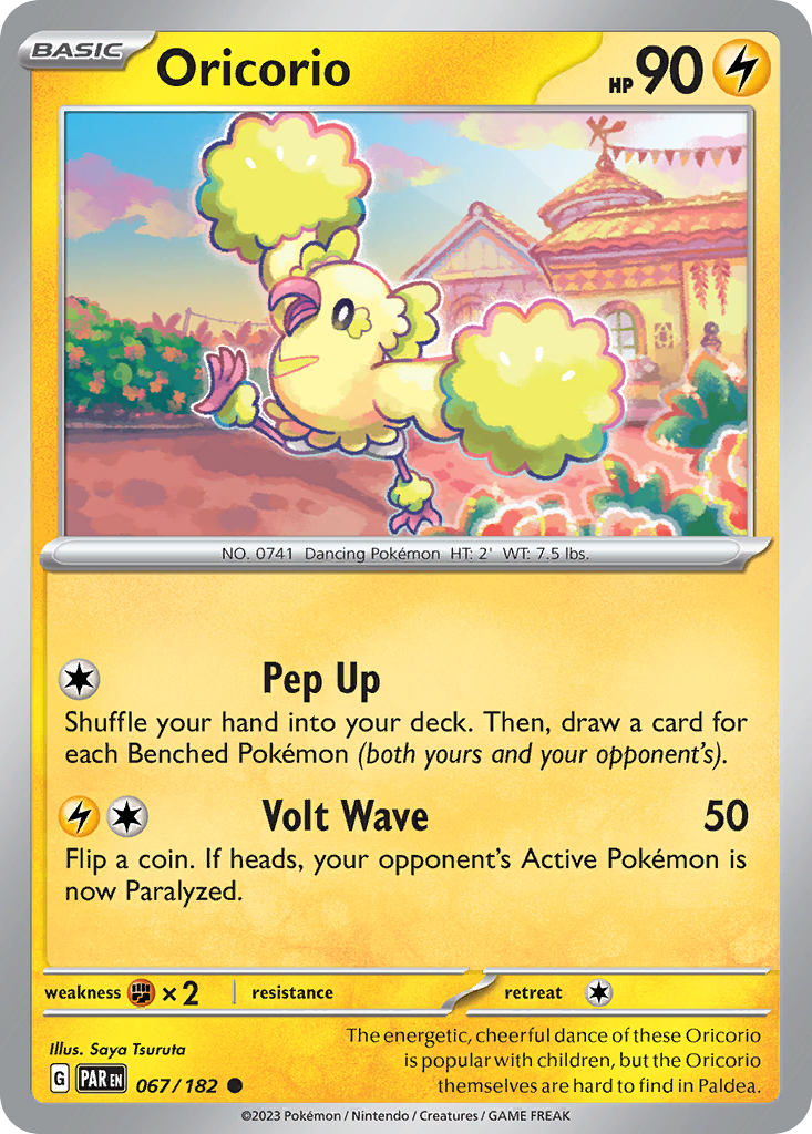 Oricorio – Paradox Rift 067/182 Pokémon card
