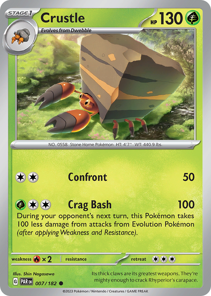 Crustle – Paradox Rift 007/182 Pokémon card