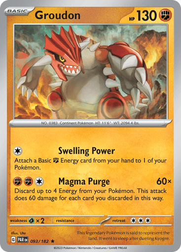 Groudon - Paradox Rift 93