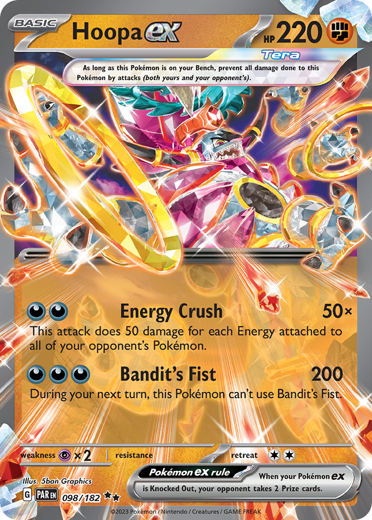 Hoopa ex – Paradox Rift 098/182 Pokémon card
