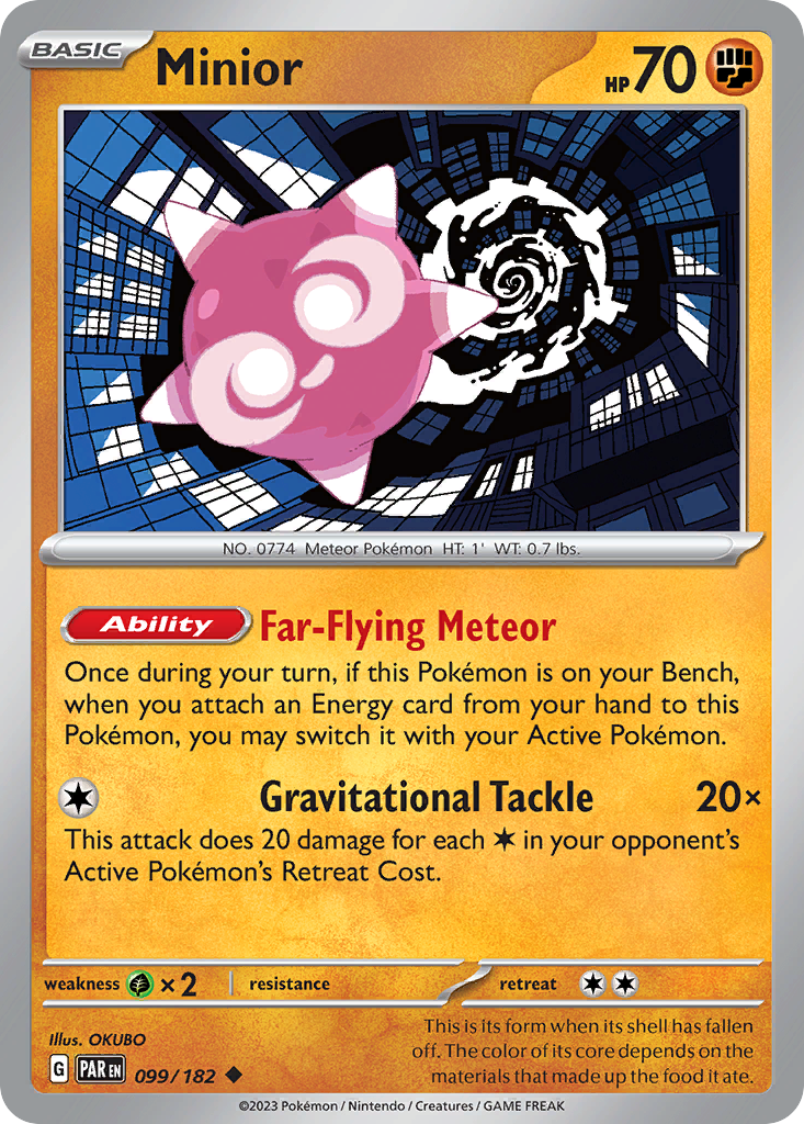 Minior – Paradox Rift 099/182 Pokémon card
