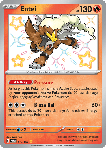 Entei - Paldean Fates 112