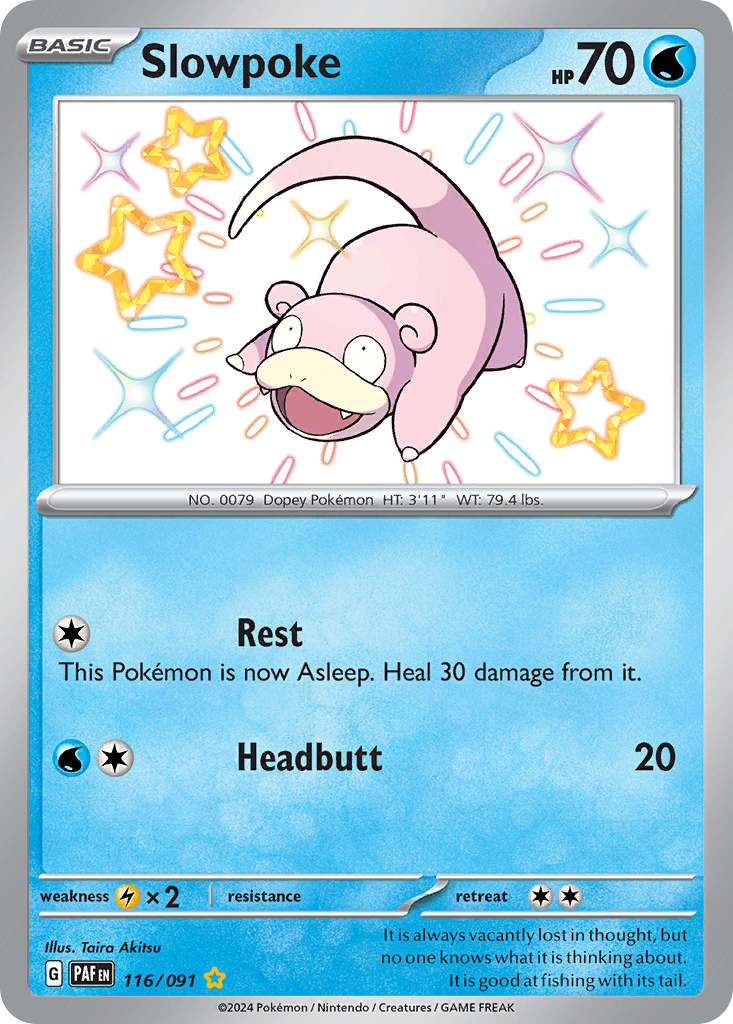 Slowpoke – Paldean Fates 116/091 Pokémon card