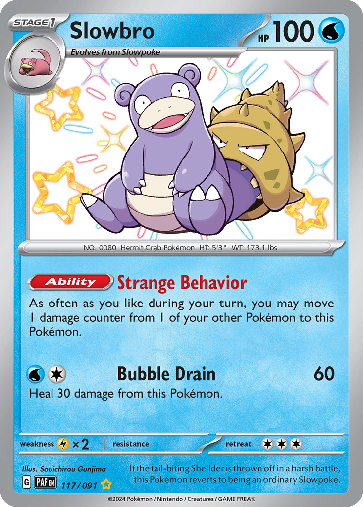 Slowbro – Paldean Fates 117/091 Pokémon card