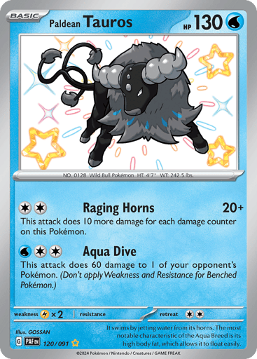 Paldean Tauros - Paldean Fates 120