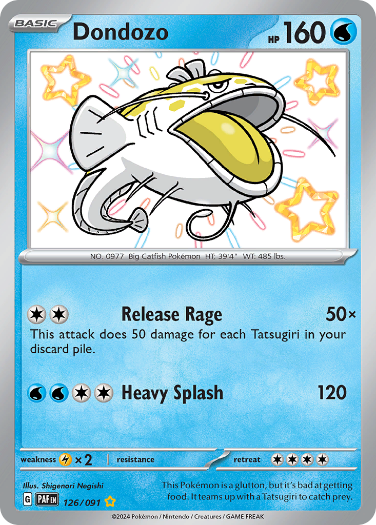 Dondozo – Paldean Fates 126/091 Pokémon card