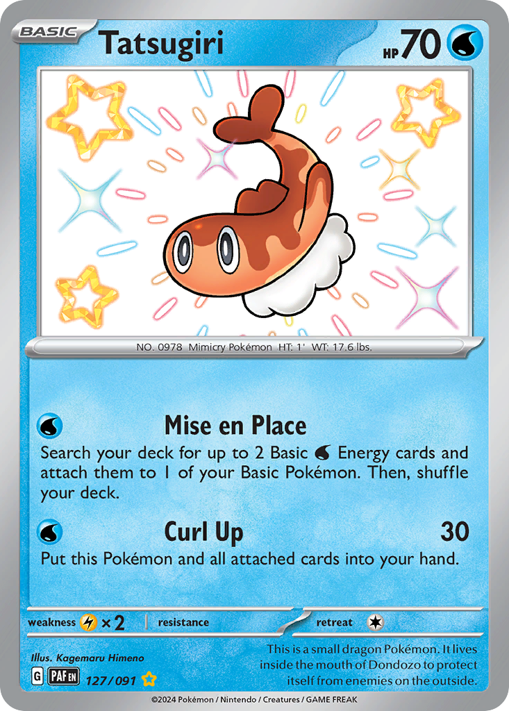 Tatsugiri – Paldean Fates 127/091 Pokémon card
