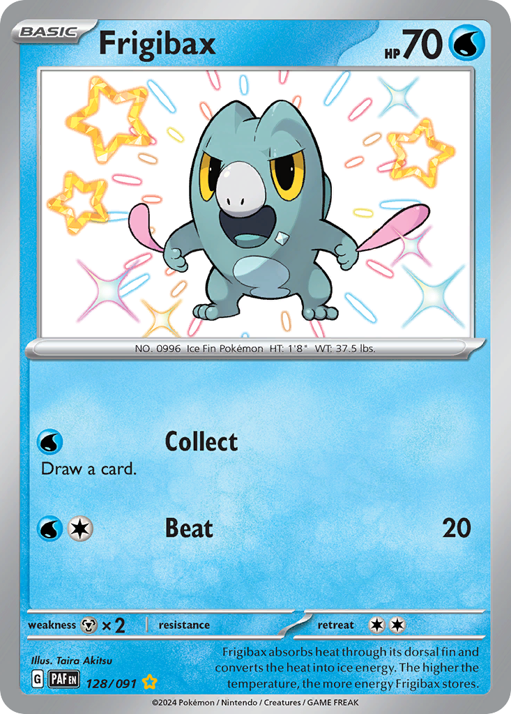 Frigibax – Paldean Fates 128/091 Pokémon card