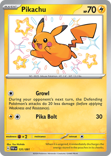 Pikachu - Paldean Fates 131