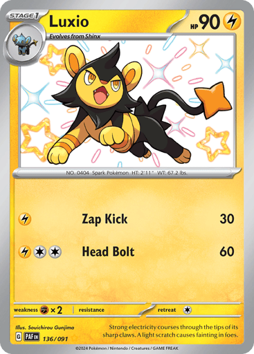 Luxio - Paldean Fates 136