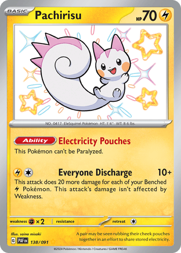 Pachirisu - Paldean Fates 138