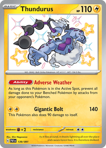 Thundurus - Paldean Fates 139
