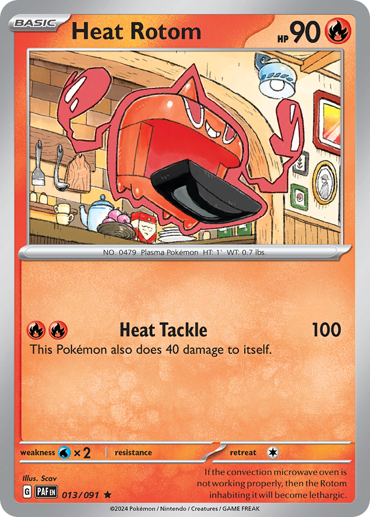 Heat Rotom – Paldean Fates 013/091 Pokémon card