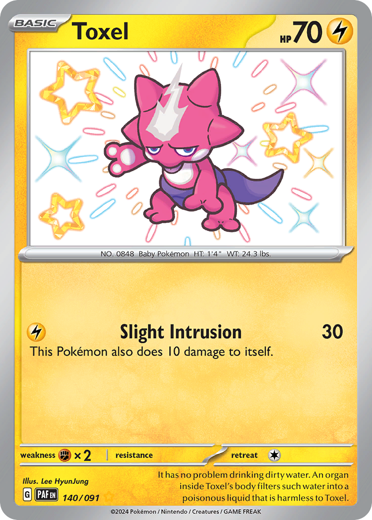 Toxel – Paldean Fates 140/091 Pokémon card