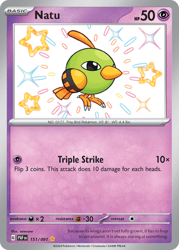 Natu - Paldean Fates 151