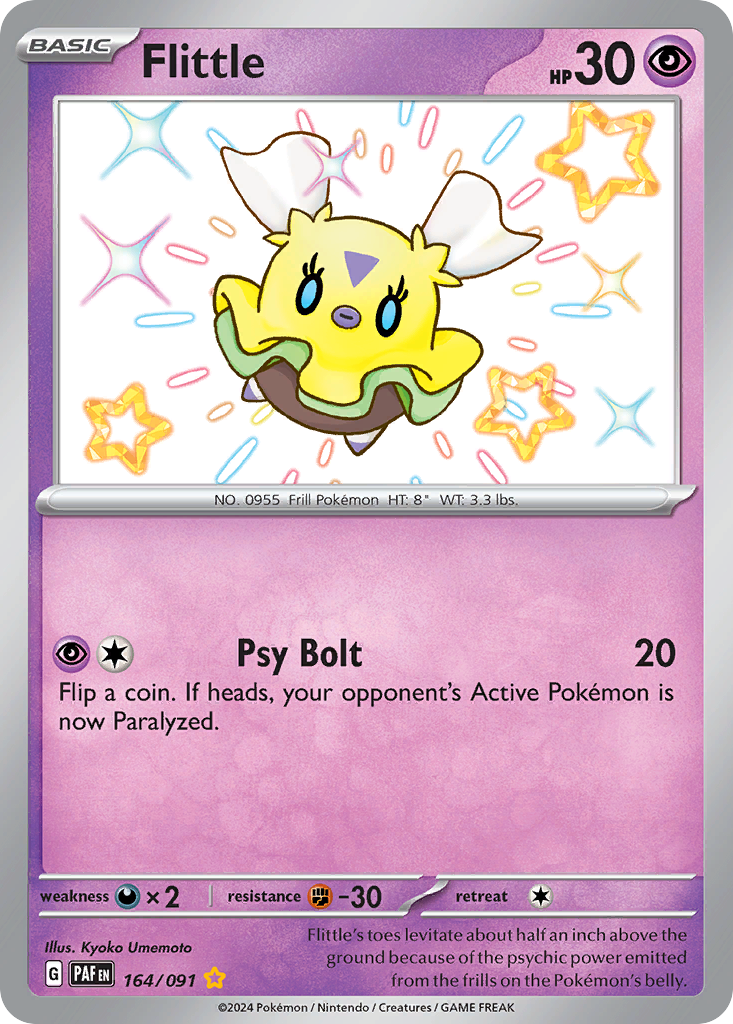 Flittle – Paldean Fates 164/091 Pokémon card