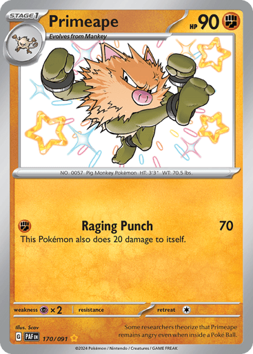Primeape - Paldean Fates 170