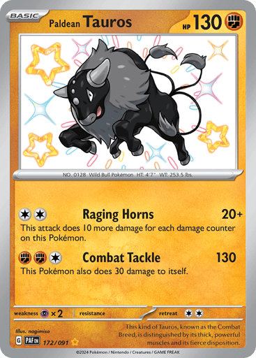 Paldean Tauros - Paldean Fates 172