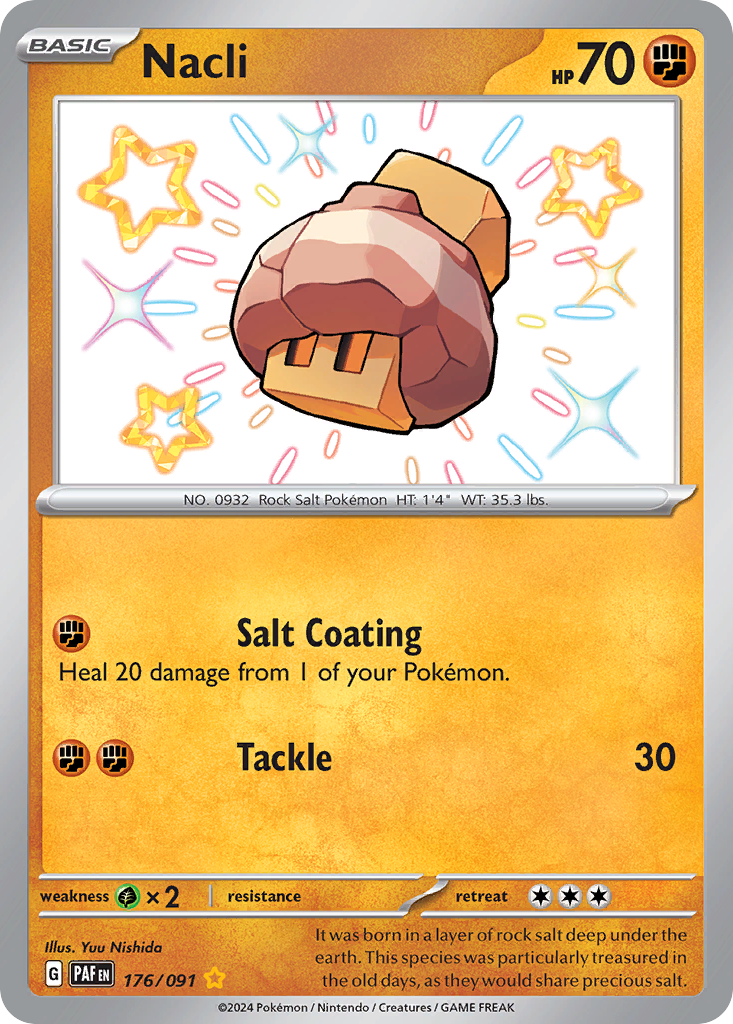 Nacli – Paldean Fates 176/091 Pokémon card