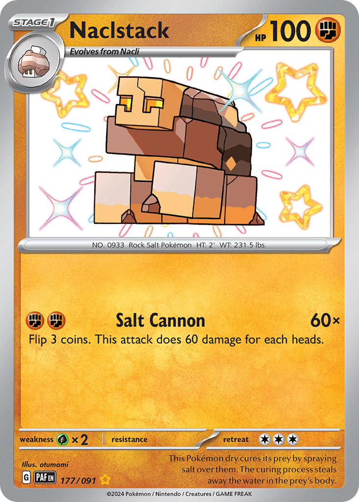 Naclstack – Paldean Fates 177/091 Pokémon card