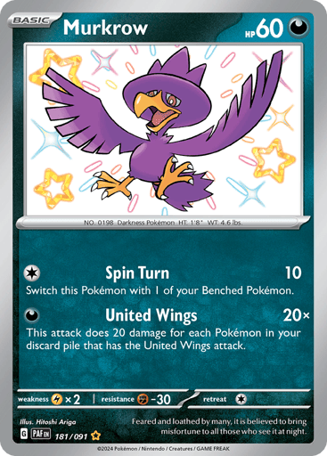 Murkrow - Paldean Fates 181