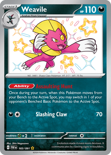 Weavile - Paldean Fates 183