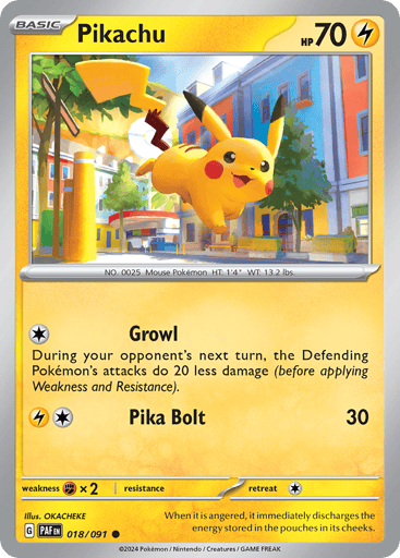 Pikachu - Paldean Fates 18