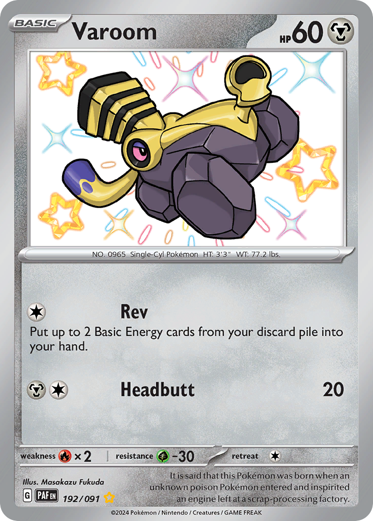 Varoom – Paldean Fates 192/091 Pokémon card