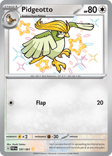 Pidgeotto - Paldean Fates 197