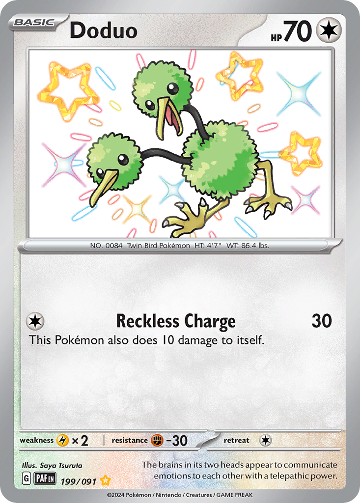 Doduo – Paldean Fates 199/091 Pokémon card